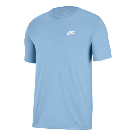 weißes nike t shirt mit blauer nike schrift